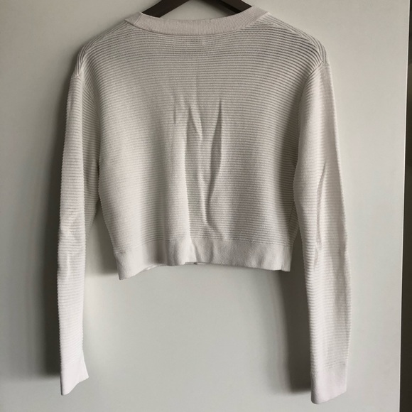 Aritzia Wilfred Light Cropped Cardigan - Oak - Size Small - Picture 3 of 7